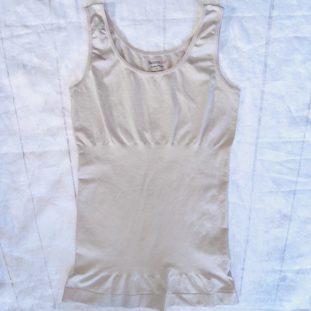 NWOT Women’s Large Skinnygirl Smoothers & Shapers Shaping Cami Tank Top Beige